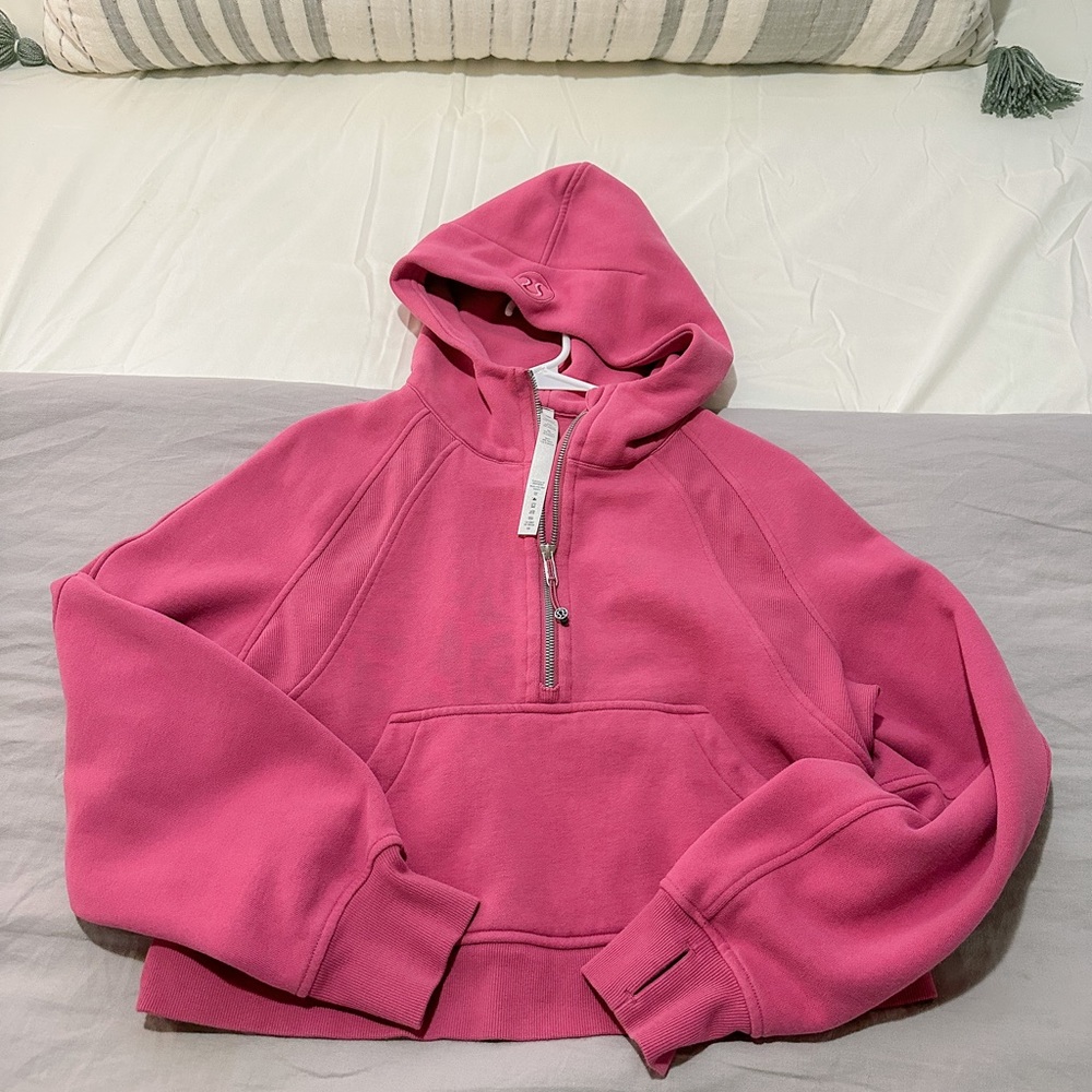 Lululemon Scuba Oversized Half-Zip Hoodie in Pink Lychee Size XS/Small